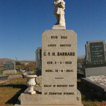 BARNARD C.S.M 1932-1954