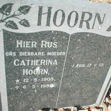 HOORN Catherina 1908-1980