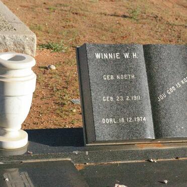 HANEKOM Winnie W.H. nee NOETH 1911-1974