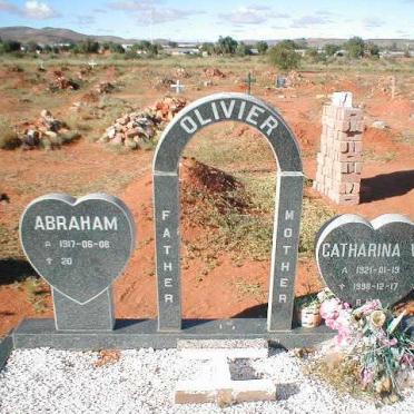 OLIVIER Abraham 1917- &amp; Catharina W. 1921-1998