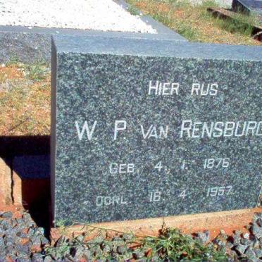 RENSBURG W.P., van 1876-1957