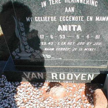 ROOYEN Anita, van nee SMIT 1953-1981