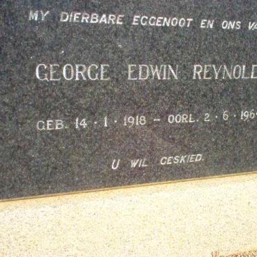 REYNOLDS George Edwin 1918-1965