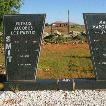SMIT Petrus Jacobus Lodewikus 1903-1986 &amp; Maria Margaretha VAN ZYL 1911-1994
