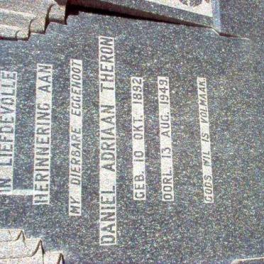 THERON Daniel Adriaan 1892-1949