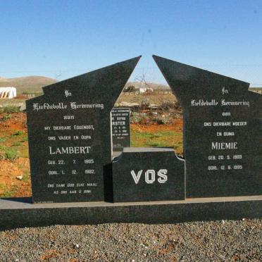 VOS  Lambert 1905-1982 &amp; Miemie 1909-1995