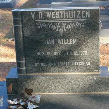 WESTHUIZEN Jan Willem, van der 1928-1972