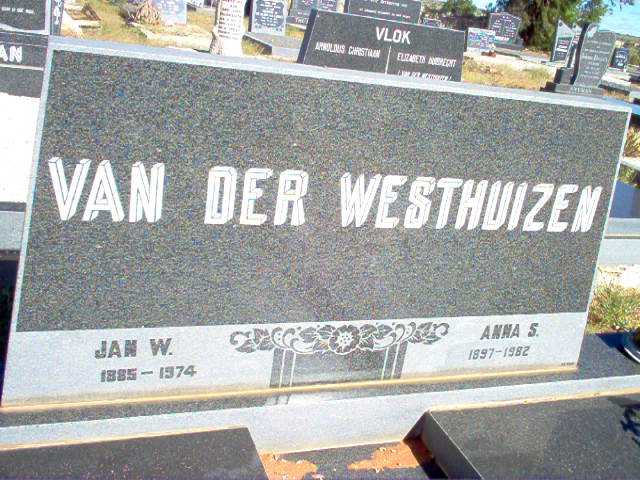 WESTHUIZEN Jan W., van der 1885-1974 & Anna S. 1897-1982