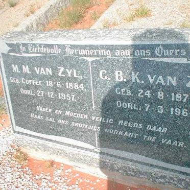 ZYL G. B. K., van 1878-1964 &amp; M. M. COFFEE 1884-1957