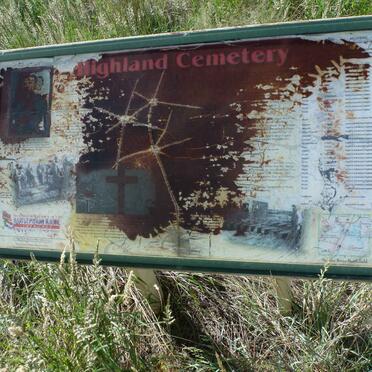 Northern Cape, MODDERRIVIER / MODDER RIVER, Highland cemetery, British Military memorial