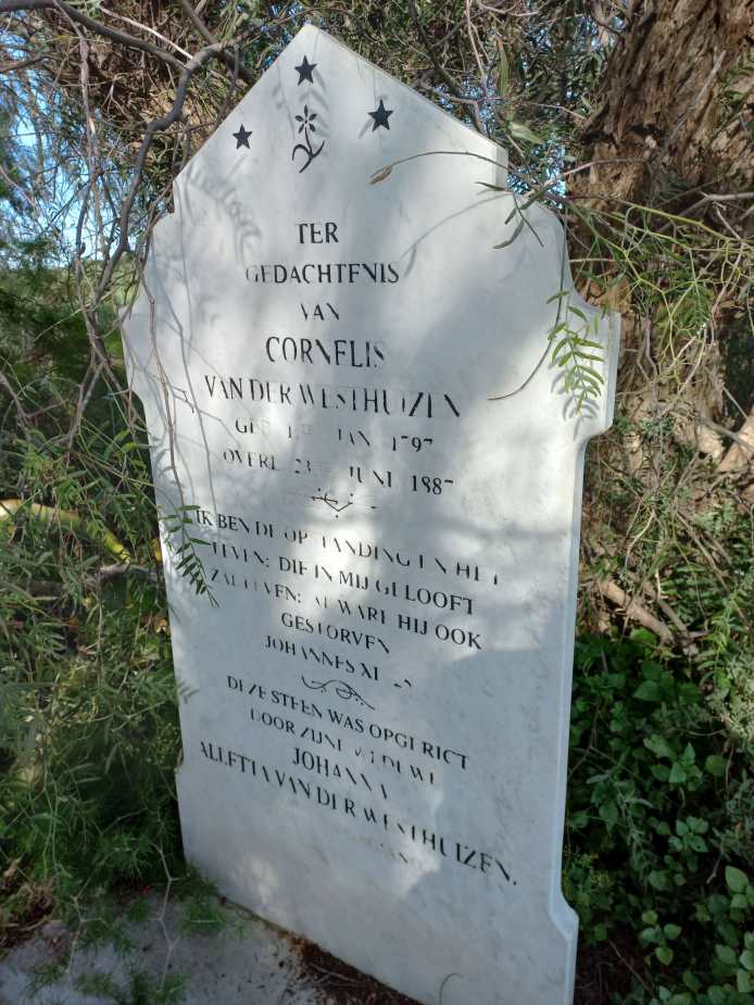 WESTHUIZEN Cornelis, van der 1797-1887
