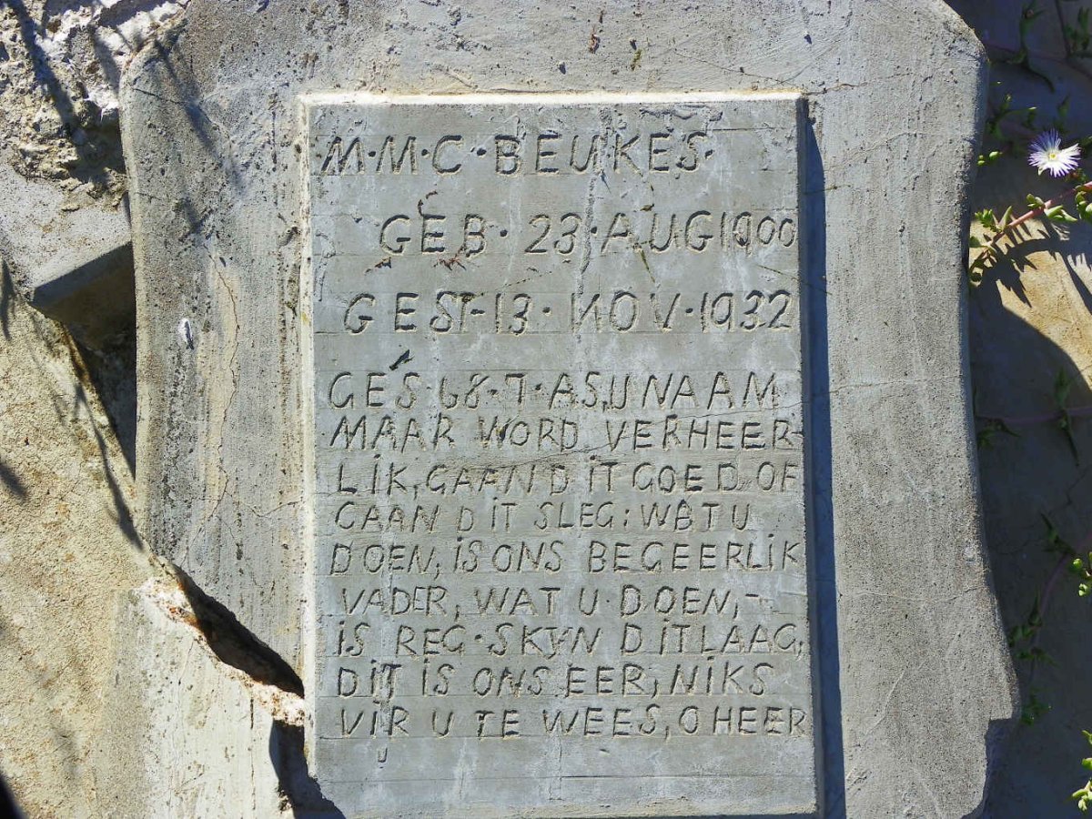 BEUKES M.M.C. 1900-1932