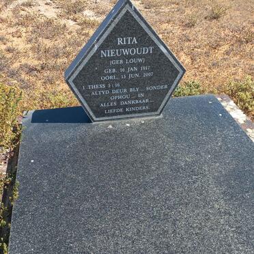 NIEUWOUDT Rita nee LOUW 1917-2007
