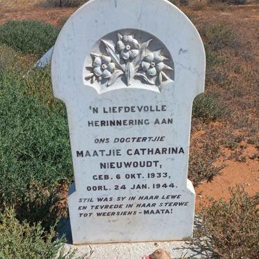 NIEUWOUDT Maatjie Catharina 1933-1944