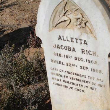 RICH Alletta Jacoba 1902-1905