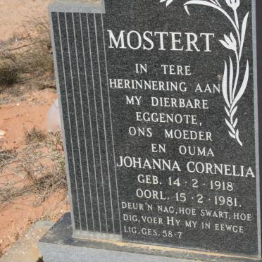 MOSTERT Johanna Cornelia 1918-1981