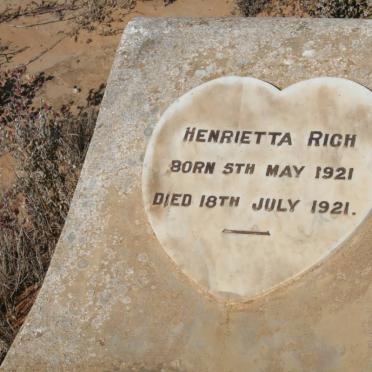 RICH Henrietta 1921-1921
