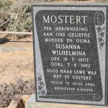 MOSTERT Susanna Wilhelmina 1903-1982