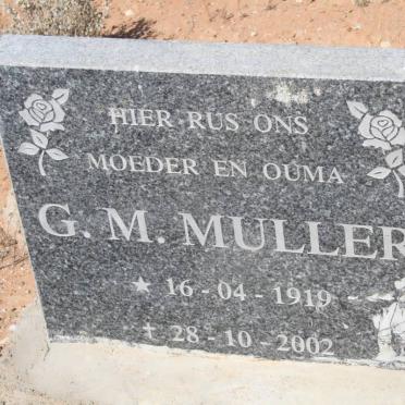 MULLER G.M. 1919-2002