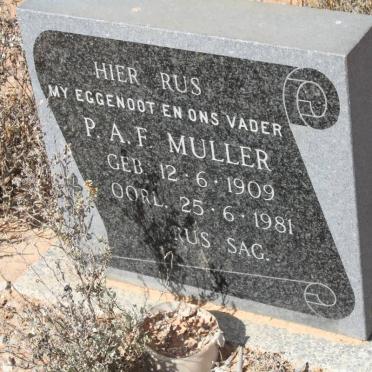 MULLER P.A.F. 1909-1981