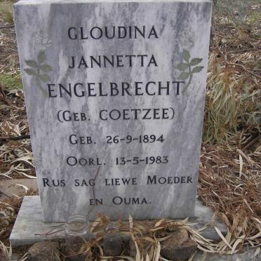 ENGELBRECHT Gloudina Jannetta nee COETZEE 1894-1983