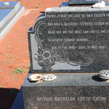 LOFTIE-EATON Arthur Bachelor 1892-1958