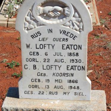 LOFTY-EATON  W. 1858-1930  &amp;  C.B. KOORSIN 1866-1948