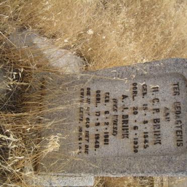 BRINK H.C.P. 1845-1930 &amp; A.J. WIESE 1861-1948