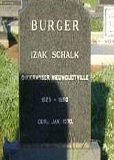 BURGER Izak Schalk 1950-1970
