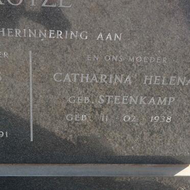 HUGO Johannes Floris 1918-1991 &amp; Catharina Helena STEENKAMP 1938-