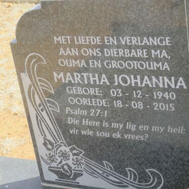 JANUARIE Skipper 1937-2010 &amp; Martha Johanna 1940-2015