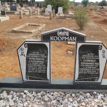 KOOPMAN Cornelis Johannes Nel 1925-2005 &amp; Petronella Catharina 1928-1996