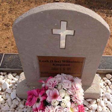 KOOPMAN Leah Wilhelmina 1955-2012