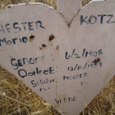 KOTZÉ Hester Maria 1908-1989