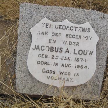 LOUW Jacobus A. 1874-1954