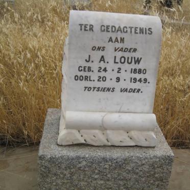 LOUW J.A. 1880-1949