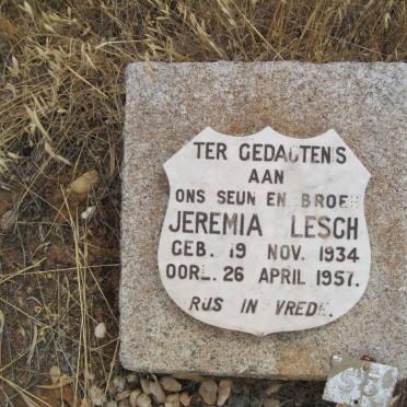 LESCH Jeremia 1934-1957