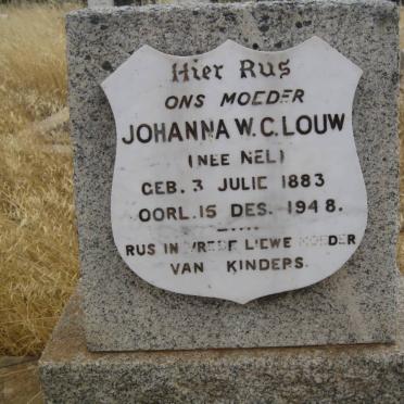 LOUW Johanna W.C. nee NEL 1883-1948