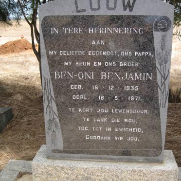 LOUW Ben Benjamin 1935-1971
