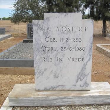 MOSTERT N.A. 1893-1980