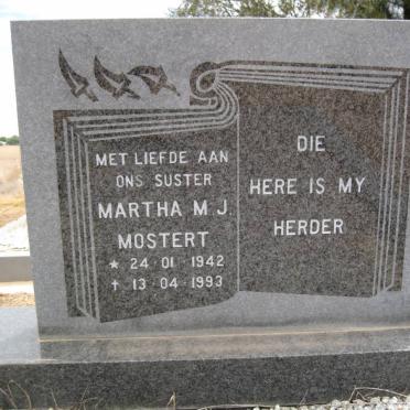 MOSTERT Martha M.J. 1942-1993