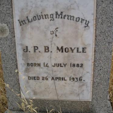 MOYLE J.P.B. 1882-1936