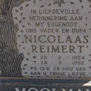 MOOLMAN Nicolaas Reimert 1924-1992 &amp; Barbara Wilhelmina 1924-2012