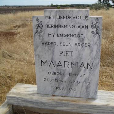 MAARMAN Piet 1957-1998
