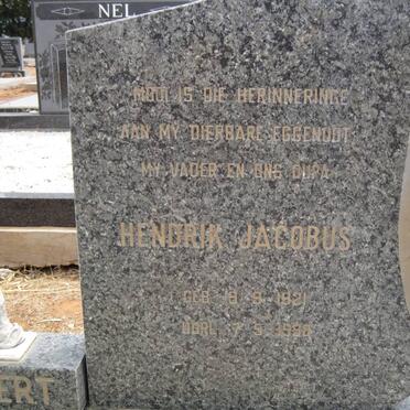 MOSTERT Hendrik Jacobus 1921-1998