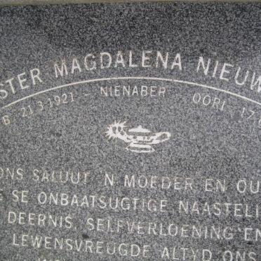 NIEUWOUDT Hester Magdalena nee NIENABER 1921-2000
