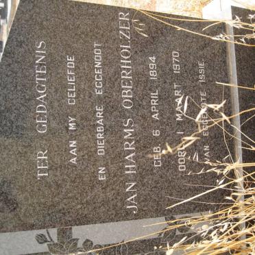 OBERHOLZER Jan Harms 1894-1970