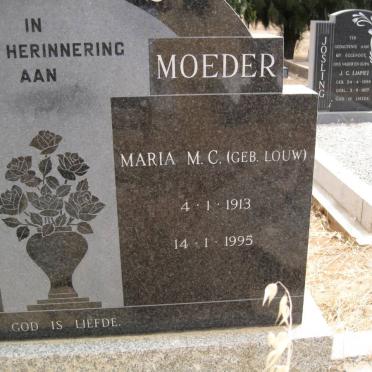 PLESSIS Maria M.C., du nee LOUW 1913-1995