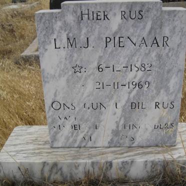 PIENAAR L.M.J. 1882-1969