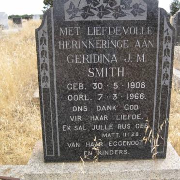 SMITH Geridina J.M. 1908-1966